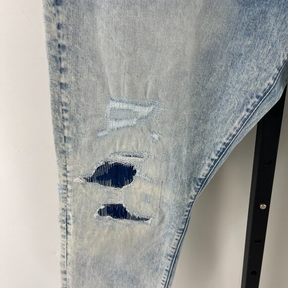 G-Star Restored Men's Blue Slim Fit Straight Deconstructed Denim Jeans Size 40 - Picture 5 of 15